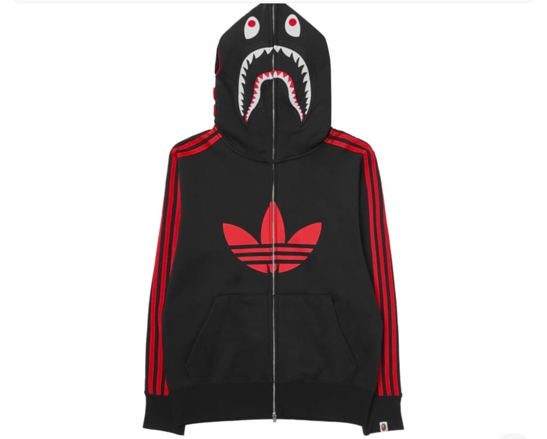삽니다)  아디다스 베이프 샤크 후드집업 상품이미지1