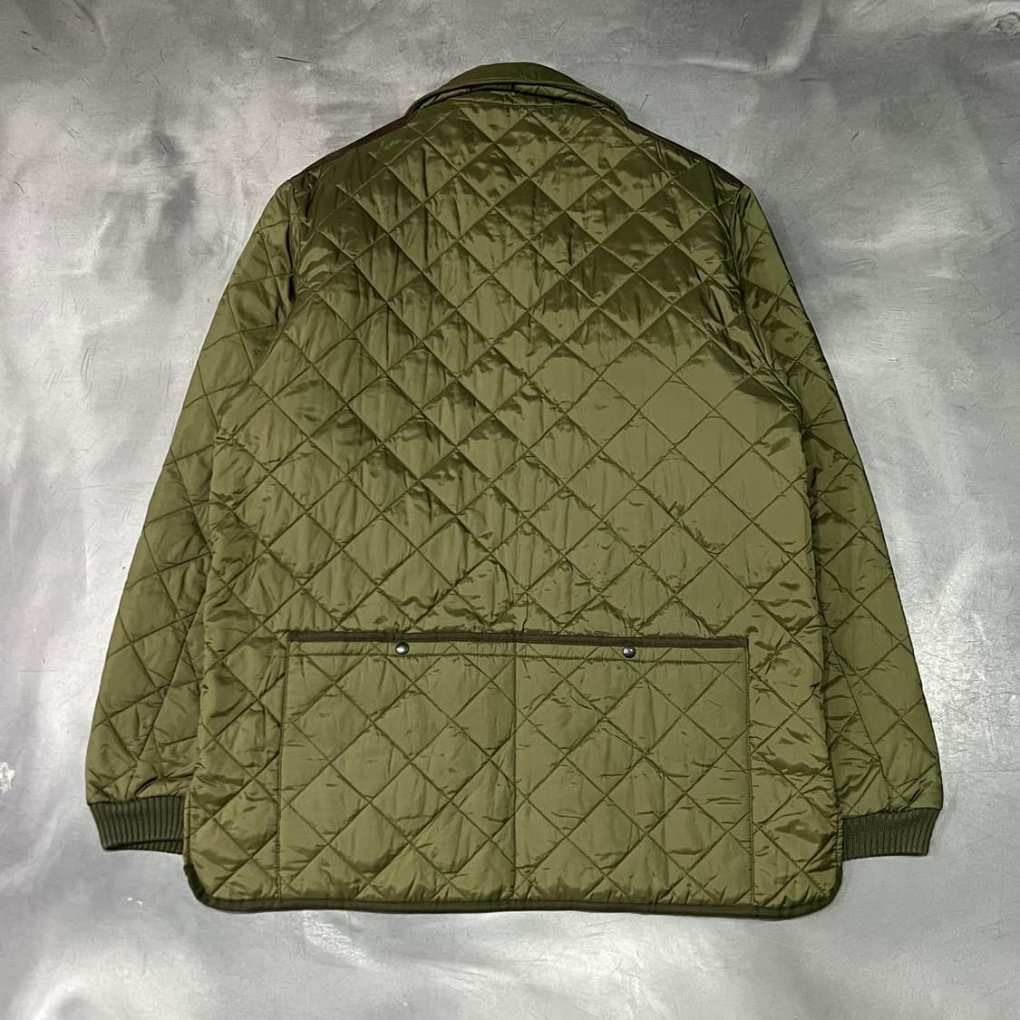  바버 배색 퀼티드 자켓 y15403 상품이미지2