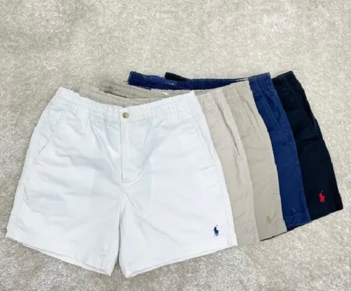 폴로 반바지 화이트 네이비 상품이미지1