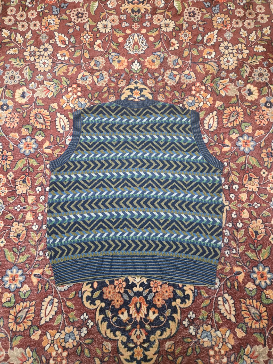  [L~XL] 미쏘니(Missoni) 지그재그 패턴 니트 베스트 조끼  상품이미지2