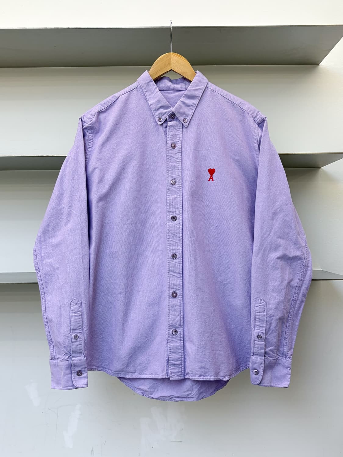 아미 22FW 하트 로고 옥스포드 셔츠 상품이미지1