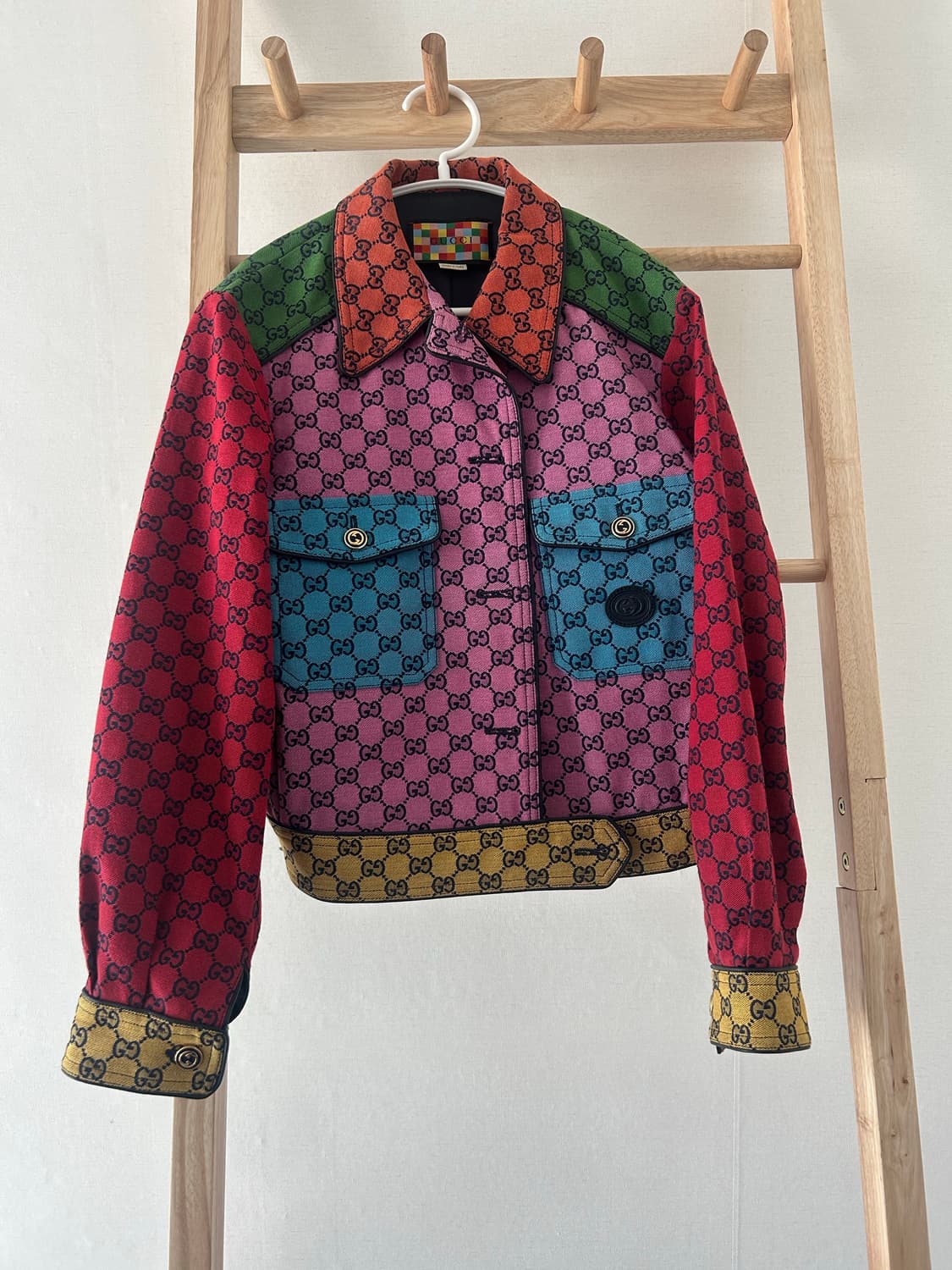 사라마리 X 구찌 파르코 멀티 컬러 크롭 자켓 익스클루시브 상품이미지4