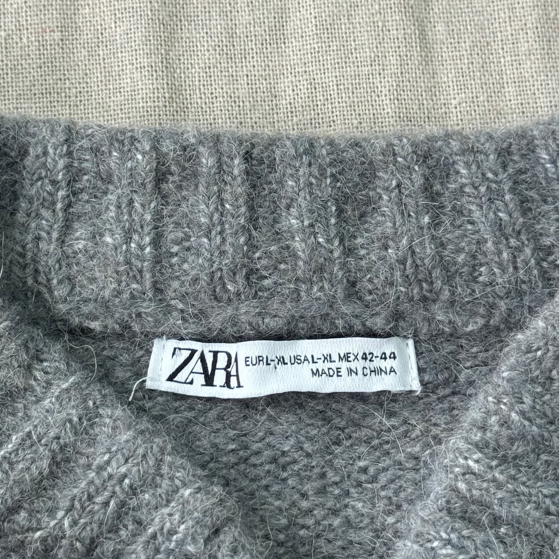 자라 라운드 투웨이 모헤어 가디건 XL 상품이미지5