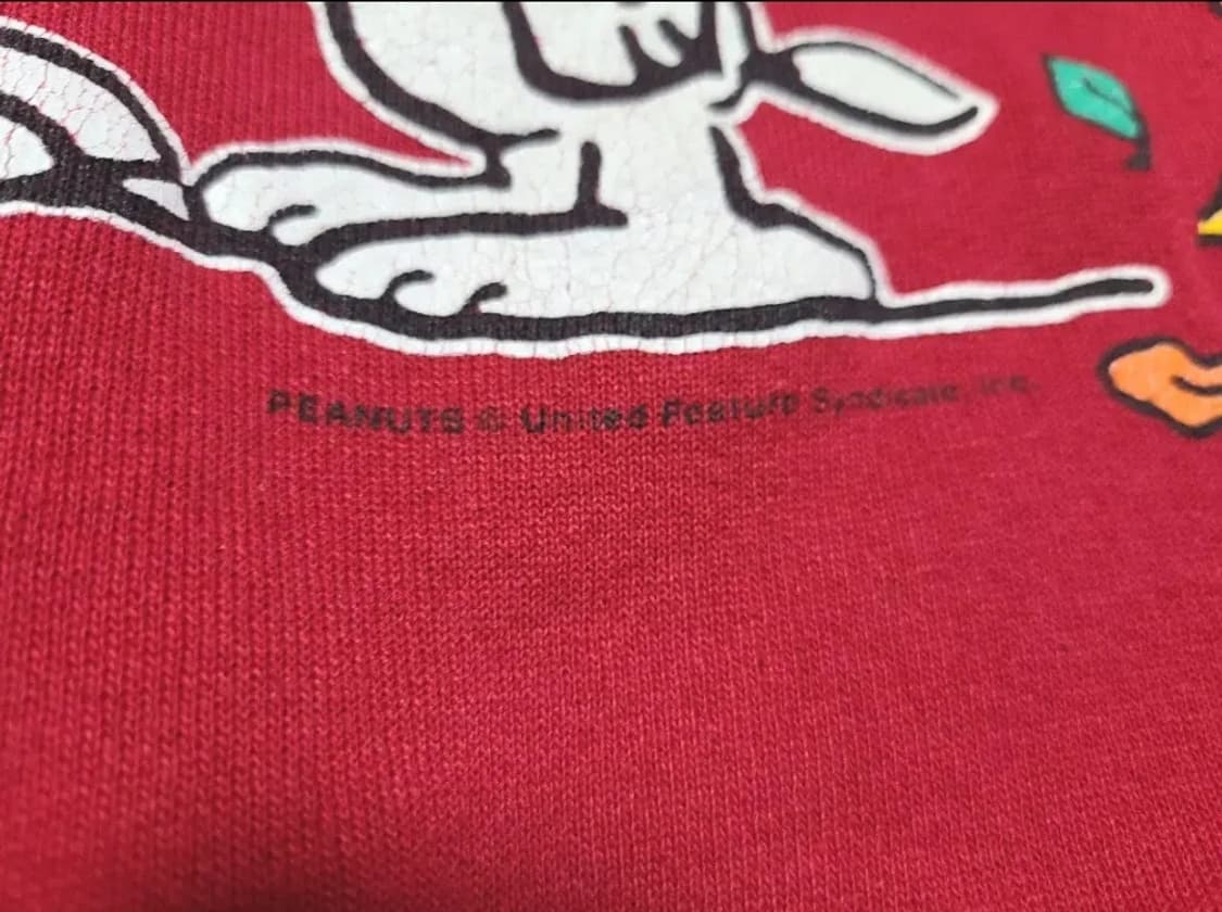 90년대 TULTEX 스누피 빈티지 스웻셔츠 상품이미지5