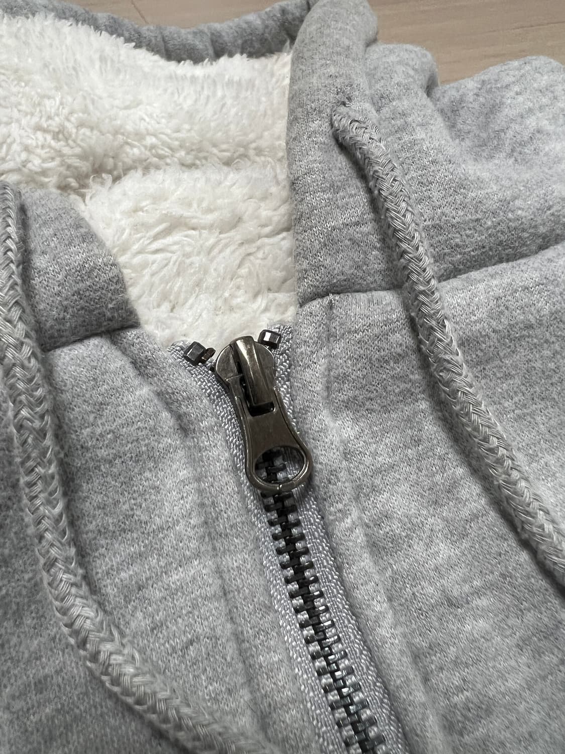 쉐르파 안감 후드 집업 그레이 / 105 상품이미지8