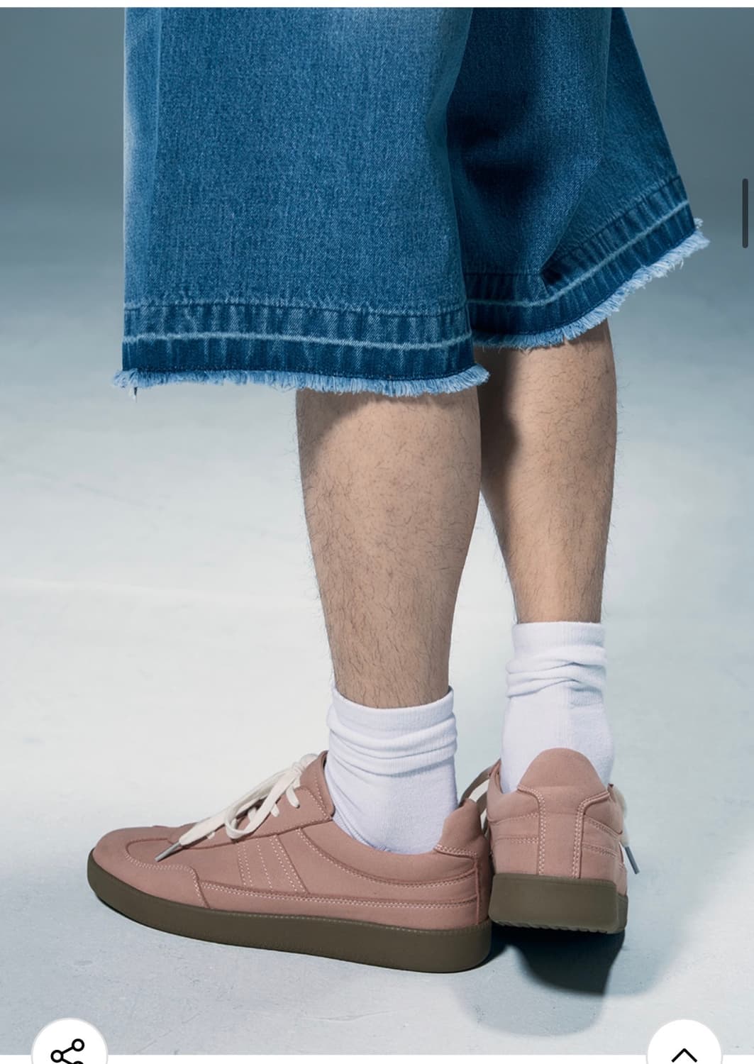 (새상품)(270)드로우핏 클라우디 스웨이드 스니커즈 DUSTY PINK 상품이미지6