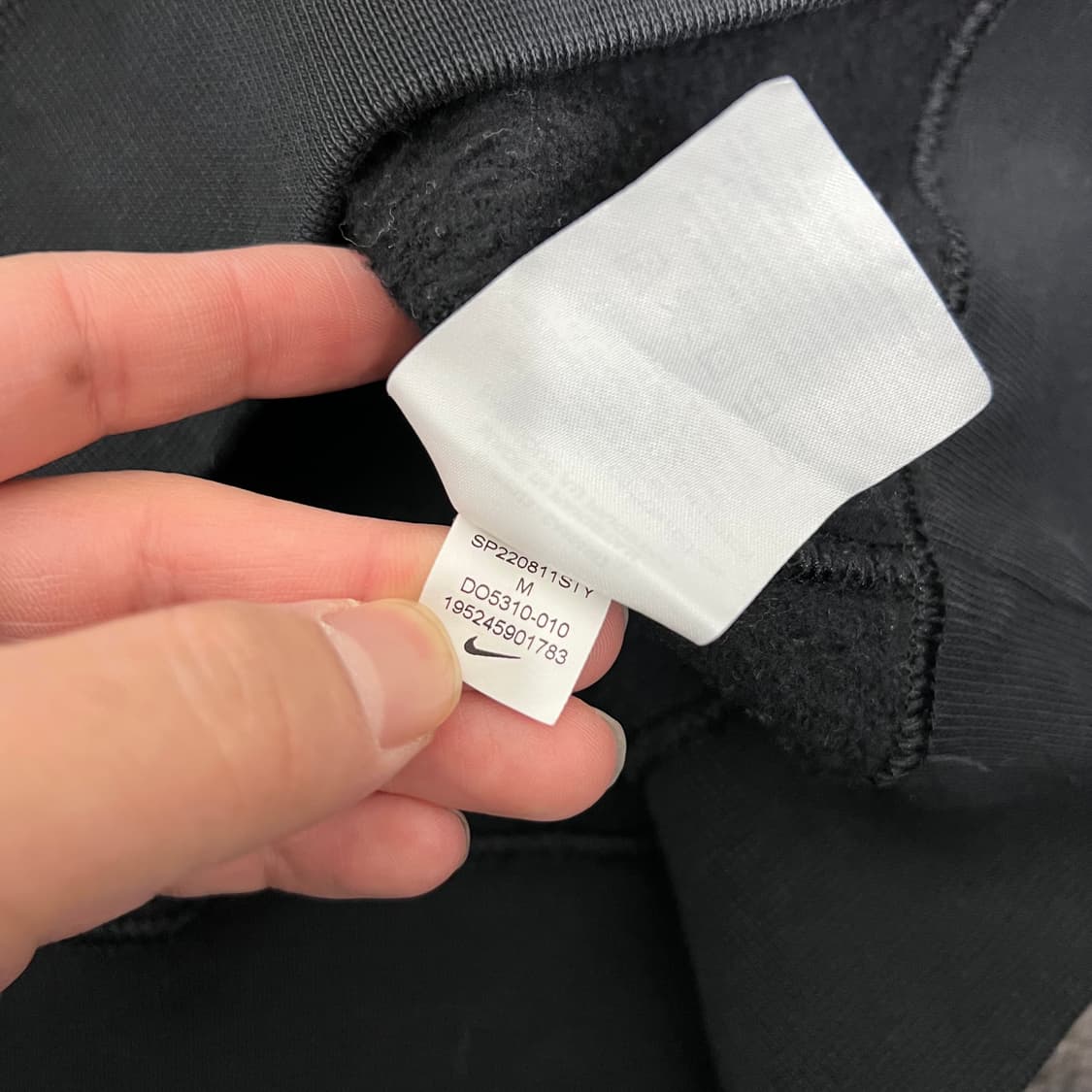 나이키 x 스투시 NRG 워시드 플리스 크루넥 맨투맨 블랙 상품이미지7