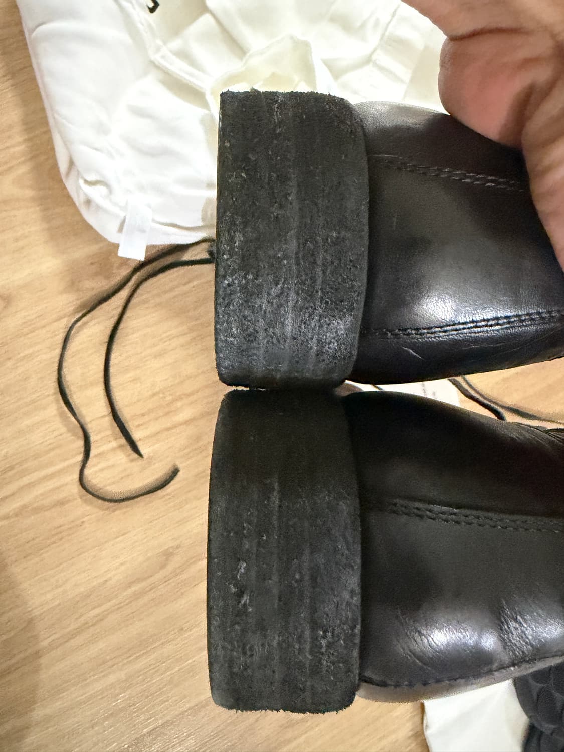 [42]구이디 992 홀스 풀 그레인 레더 더비 블랙 상품이미지3