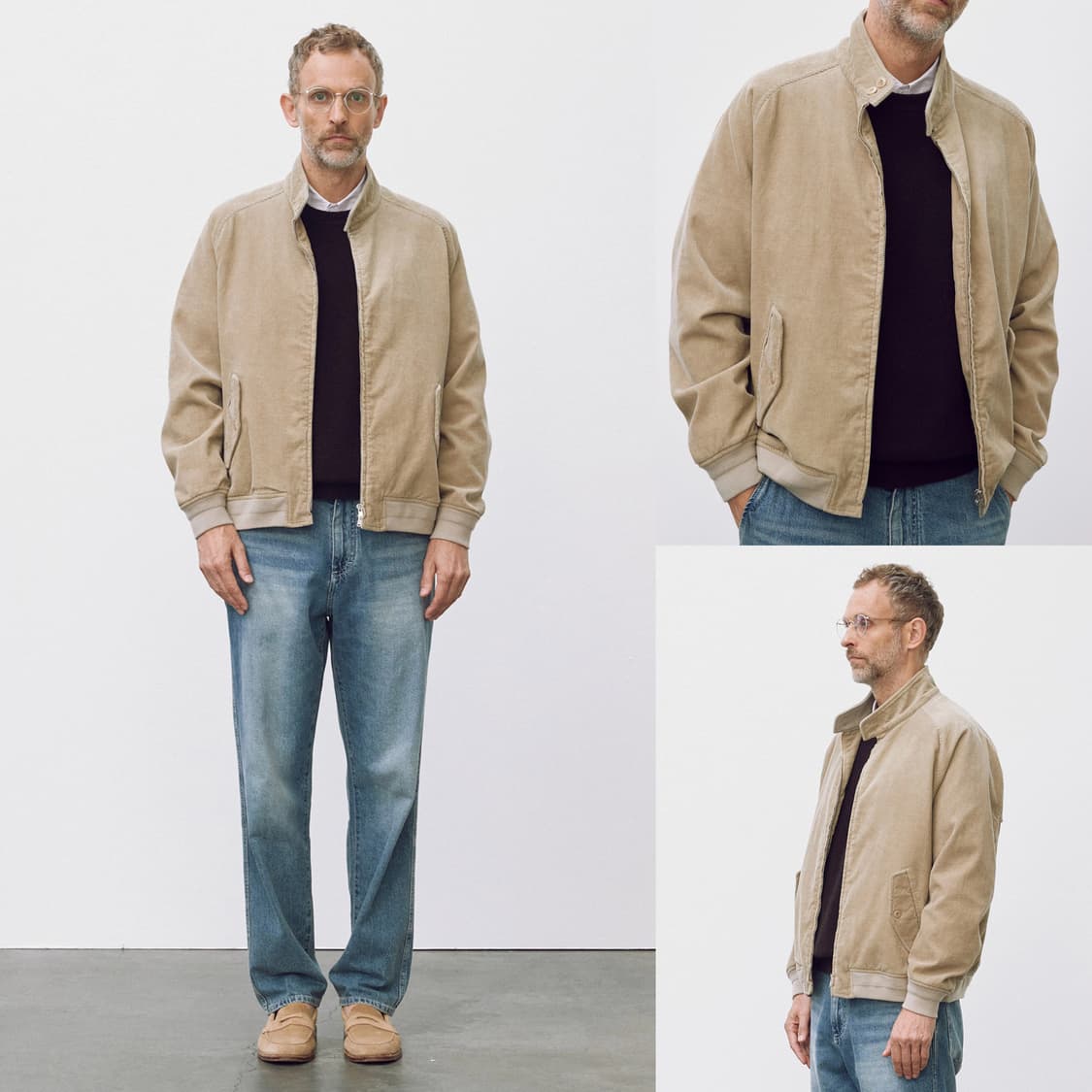 (3/105)POTTERY 포터리 코듀로이 투웨이 해링턴자켓 베이지 상품이미지10