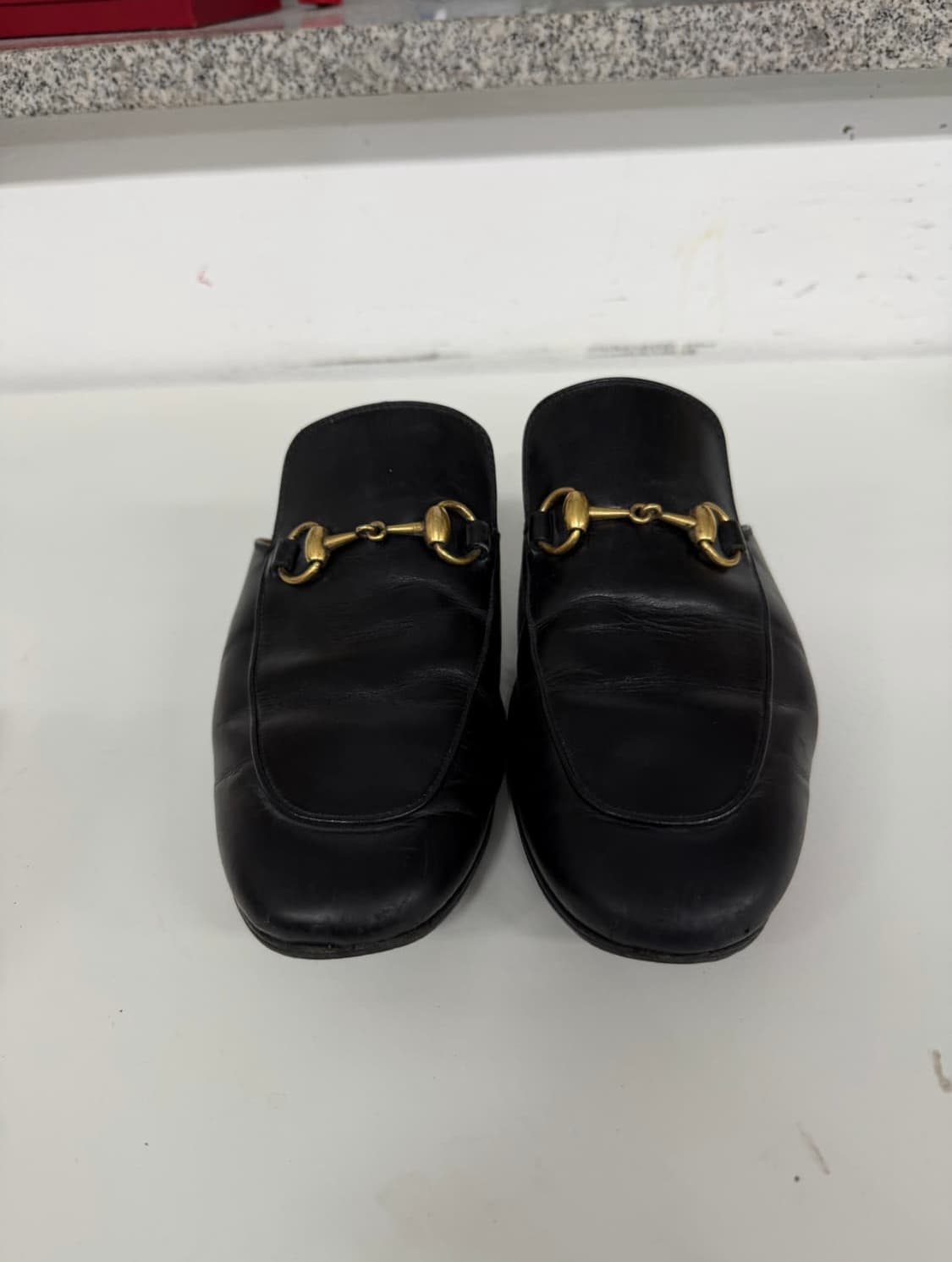 구찌 프린스타운 홀스빗 레더 뮬 슬리퍼 상품이미지3