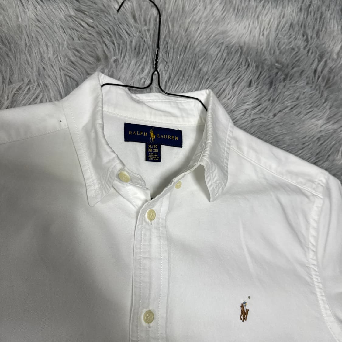 폴로랄프로렌 화이트셔츠 XL(18-20) 실착 남성 90정도 상품이미지3