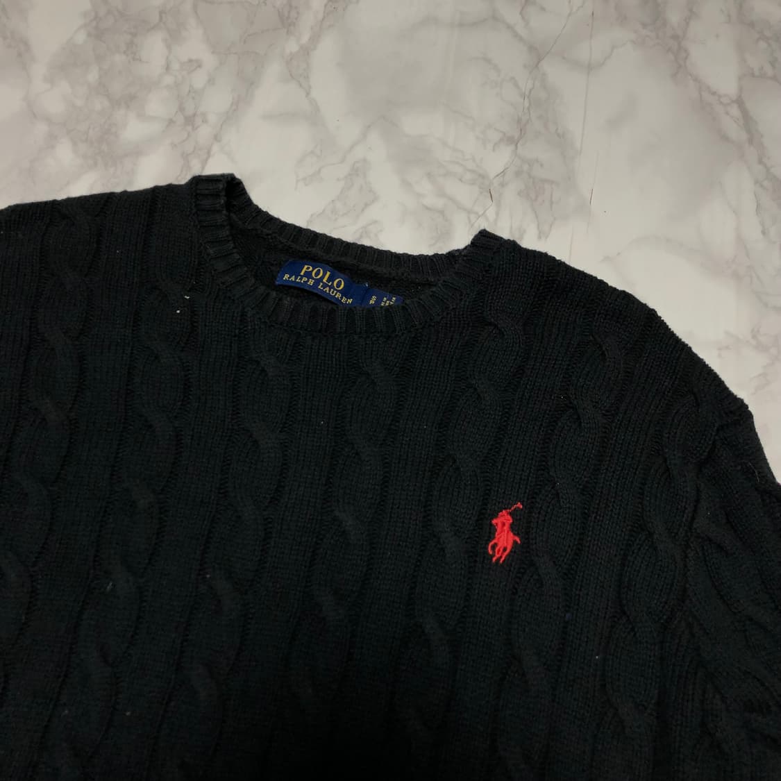 폴로 랄프로렌 꽈배기 니트 블랙 상품이미지2