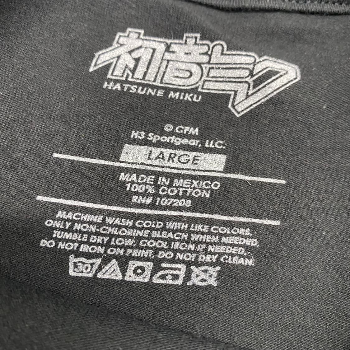 하츠네 미쿠 오피셜 애니메이션 티셔츠 상품이미지3