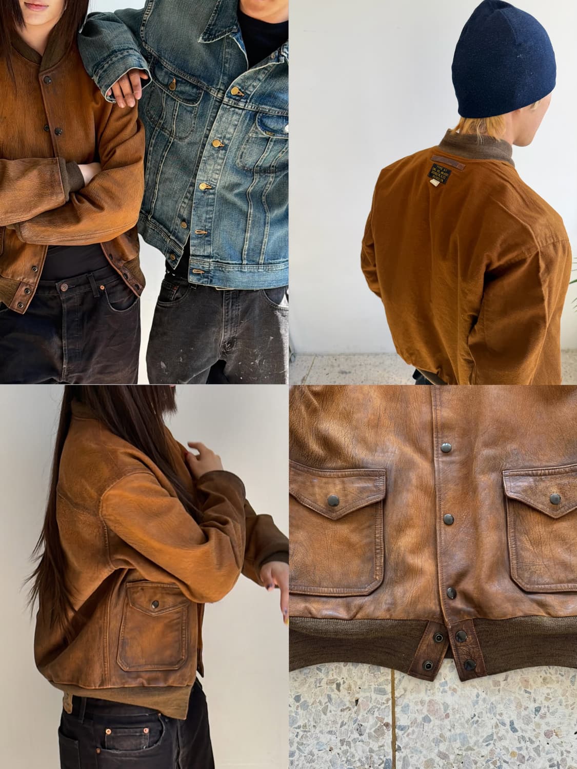 RRL A-1 리버시블 레더자켓 상품이미지1