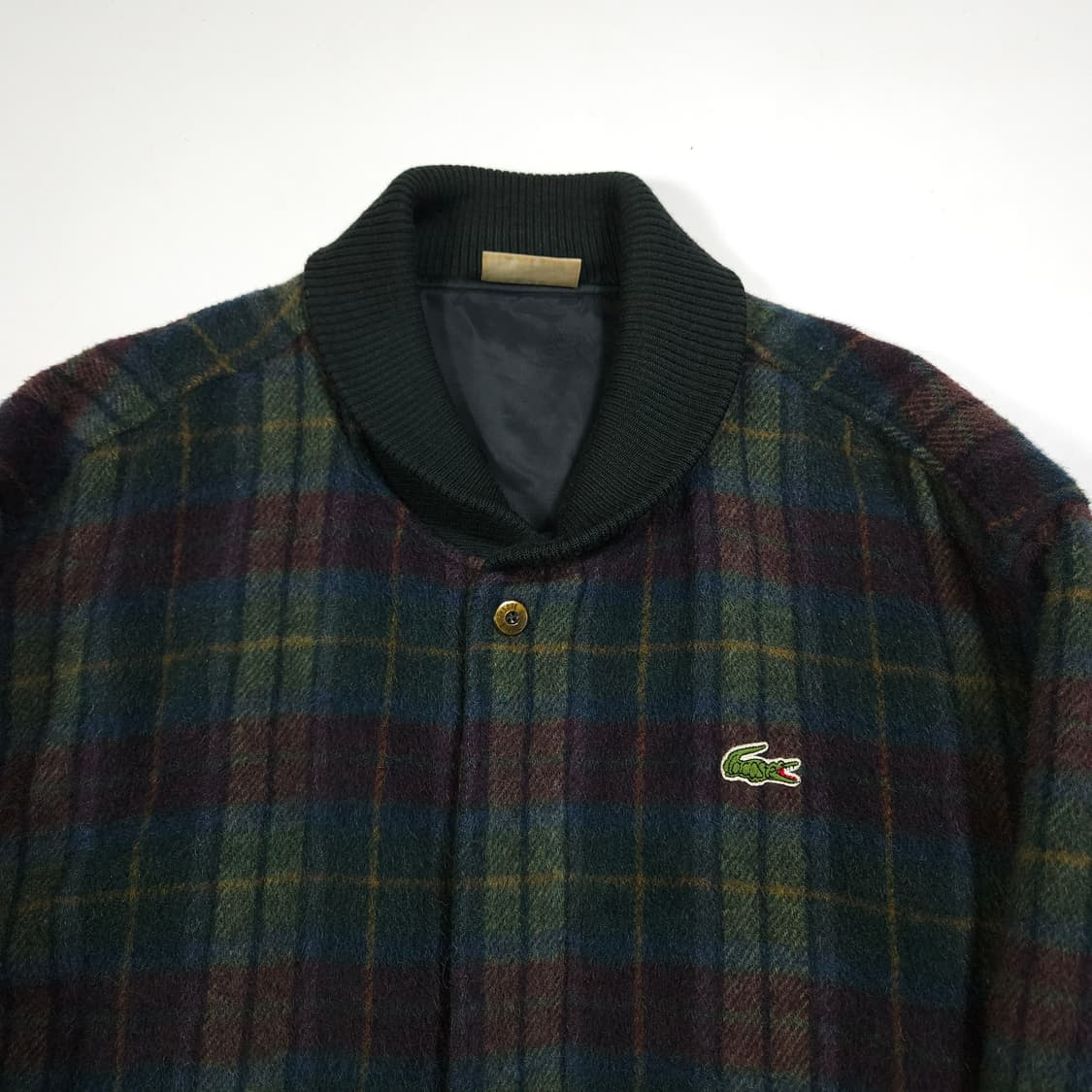 라코스테 울 체크 블루종  상품이미지2