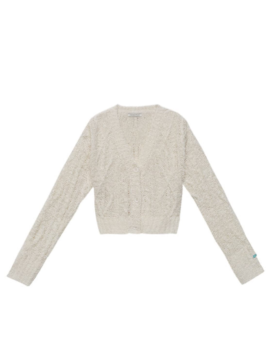 인스턴트펑크 케이블 니트 가디건 세트 상품이미지3