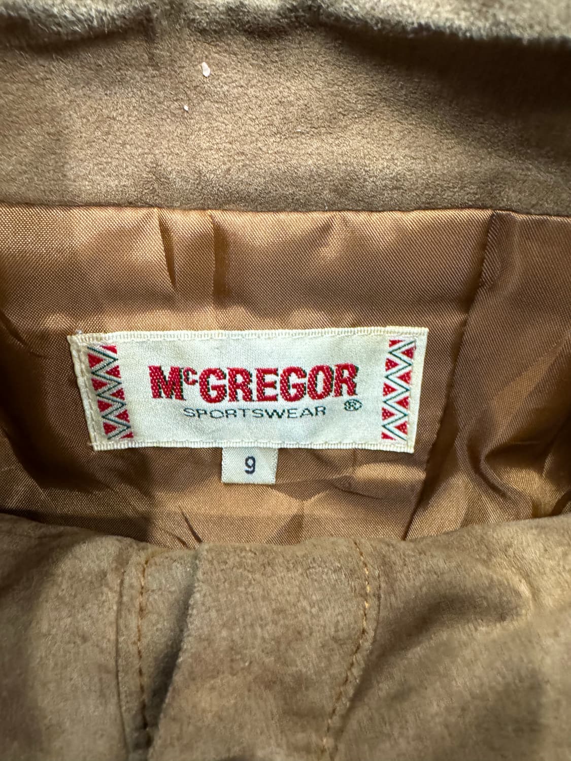 OS)맥그리거 빈티지 브라운 스웨이드 셔츠자켓 상품이미지3
