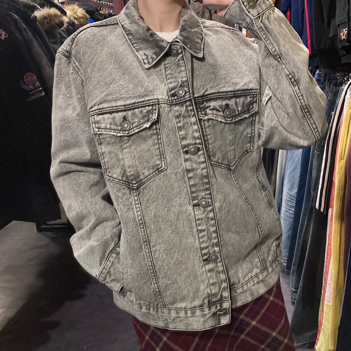 [IM]vtg 그레이 데님 자켓 상품이미지4