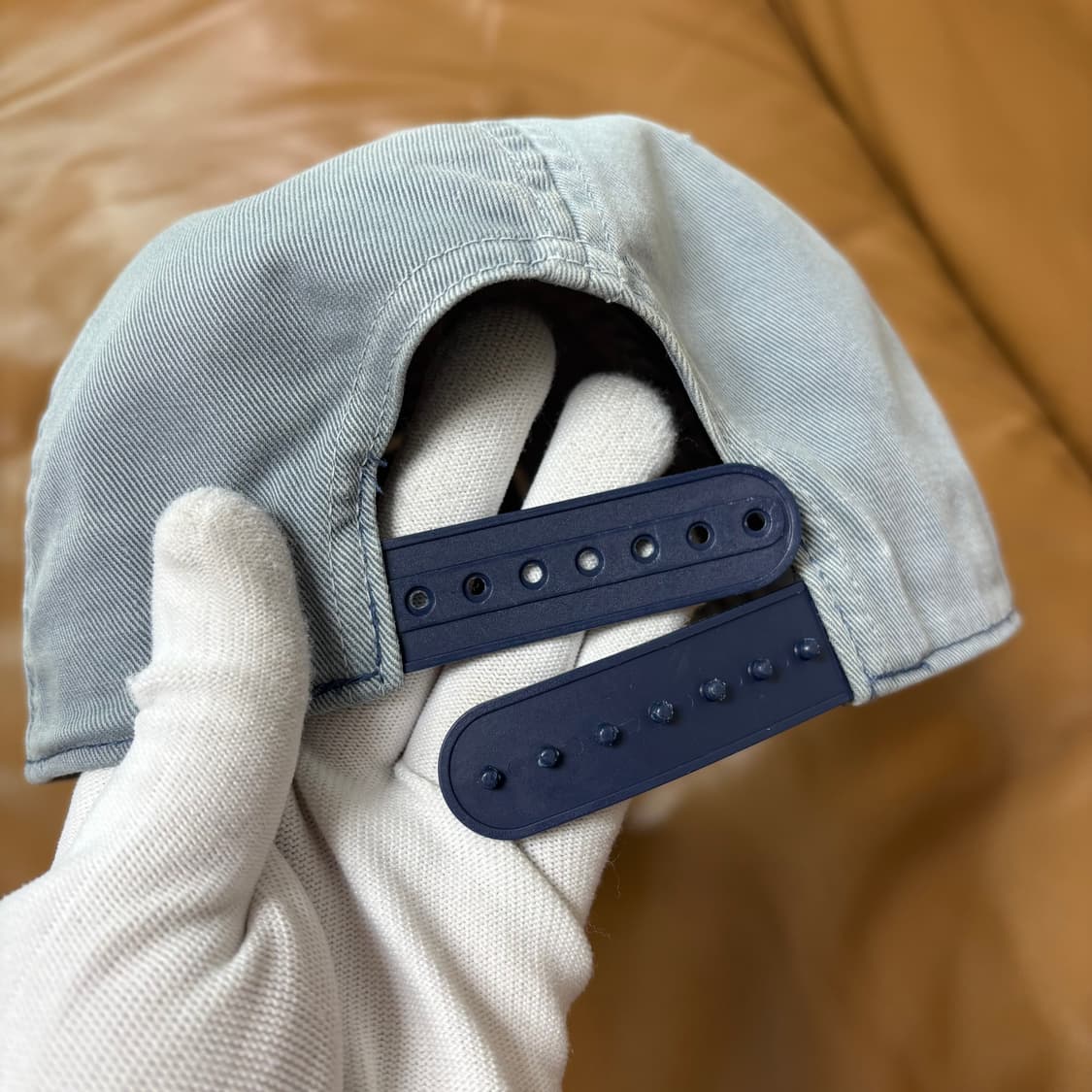 RRL 더블알엘 랄프로렌 폴로 윙로고 6패널 볼캡 모자 미드나잇 블루 상품이미지7