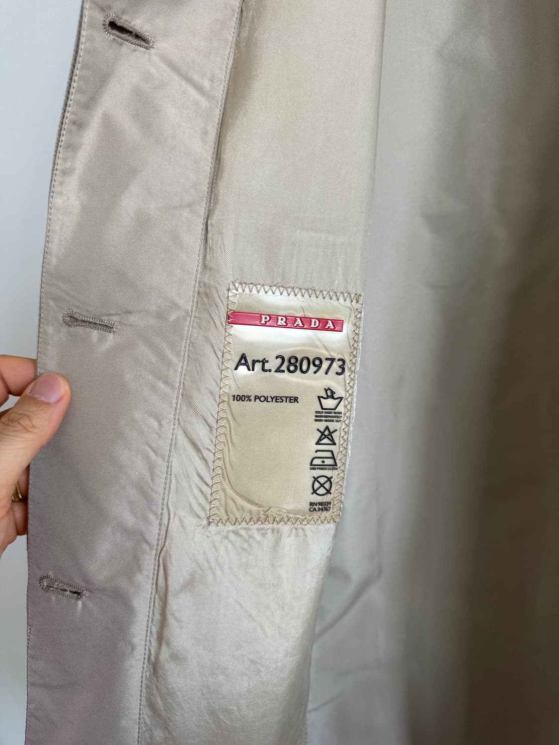 프라다(PRADA) 트렌치코트(루마니아 생산) 상품이미지8