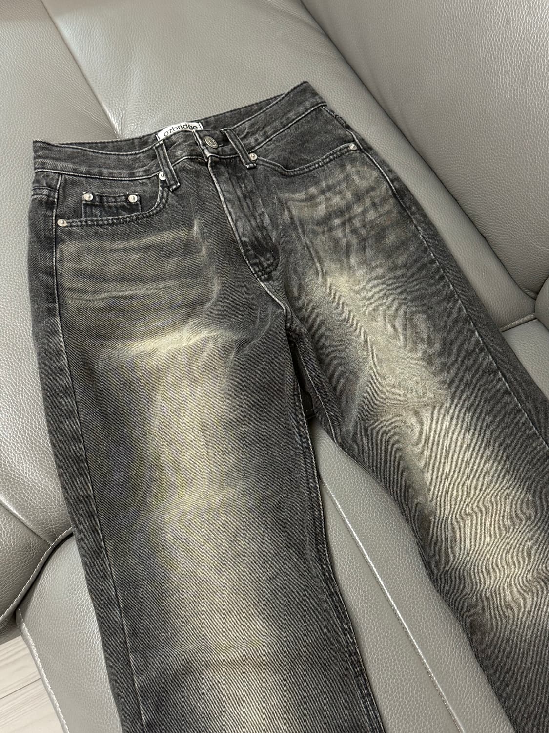 블랙업 부벨 워싱 부츠컷 데님팬츠 S 상품이미지2