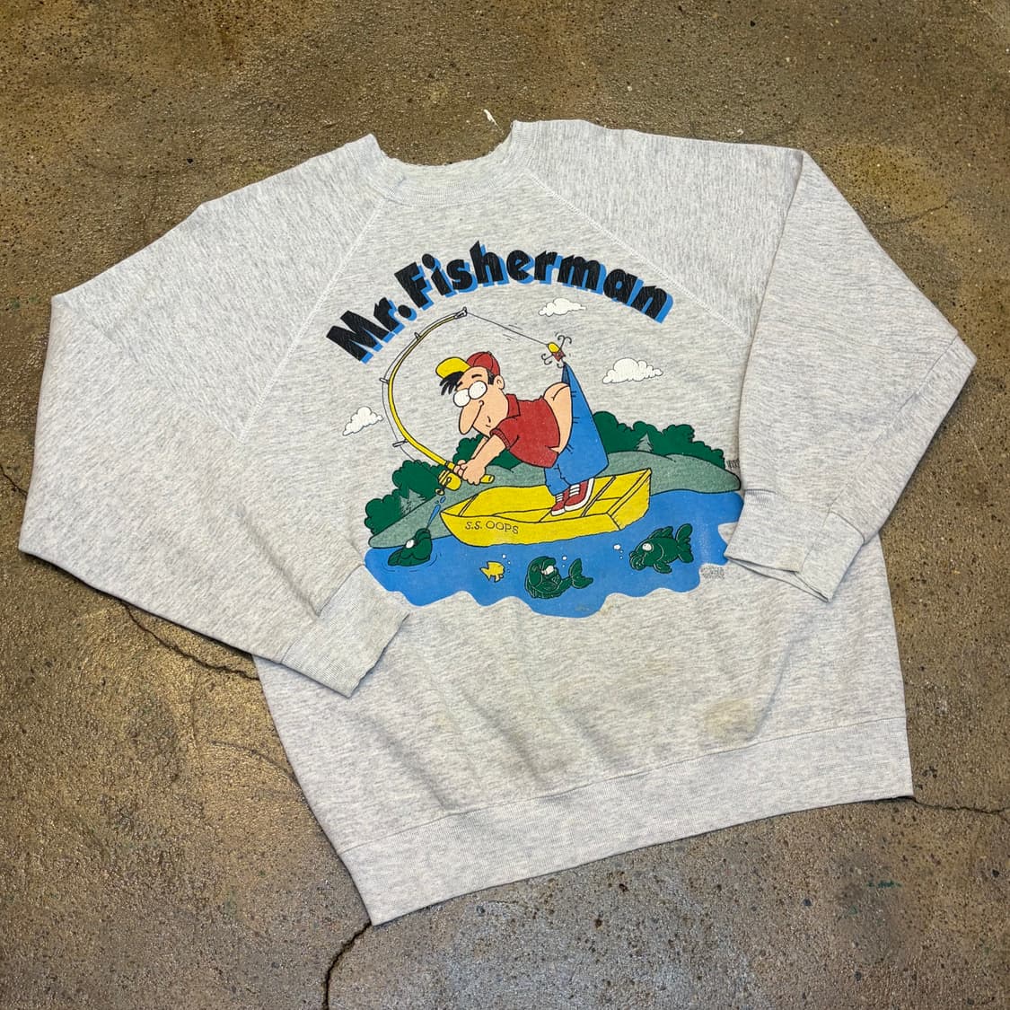 90s USA 미국 빈티지 툴텍스 피셔맨 맨투맨 상품이미지2