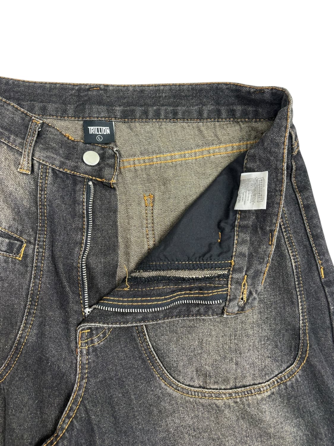 트릴리온 와이드 워싱 데님 팬츠 상품이미지4