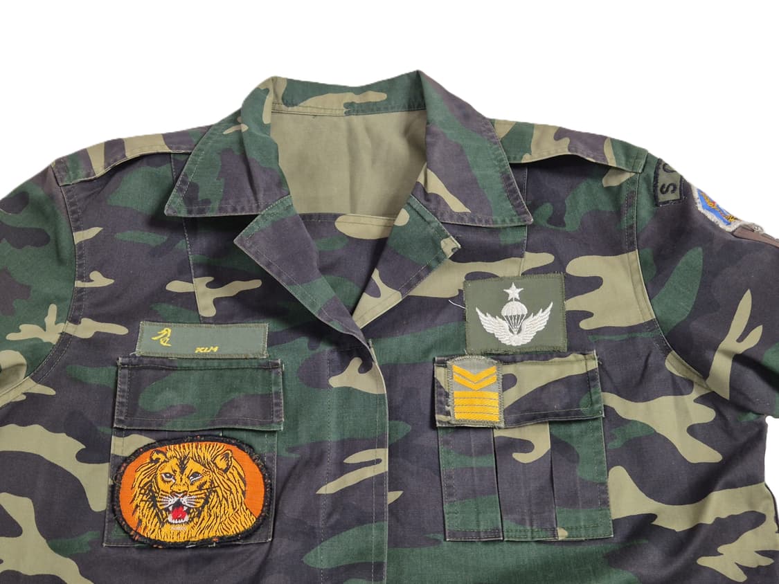 육군 구형 특수전사령부 중사 후기형 여군 독사복 전투복 세트 (L) 상품이미지9