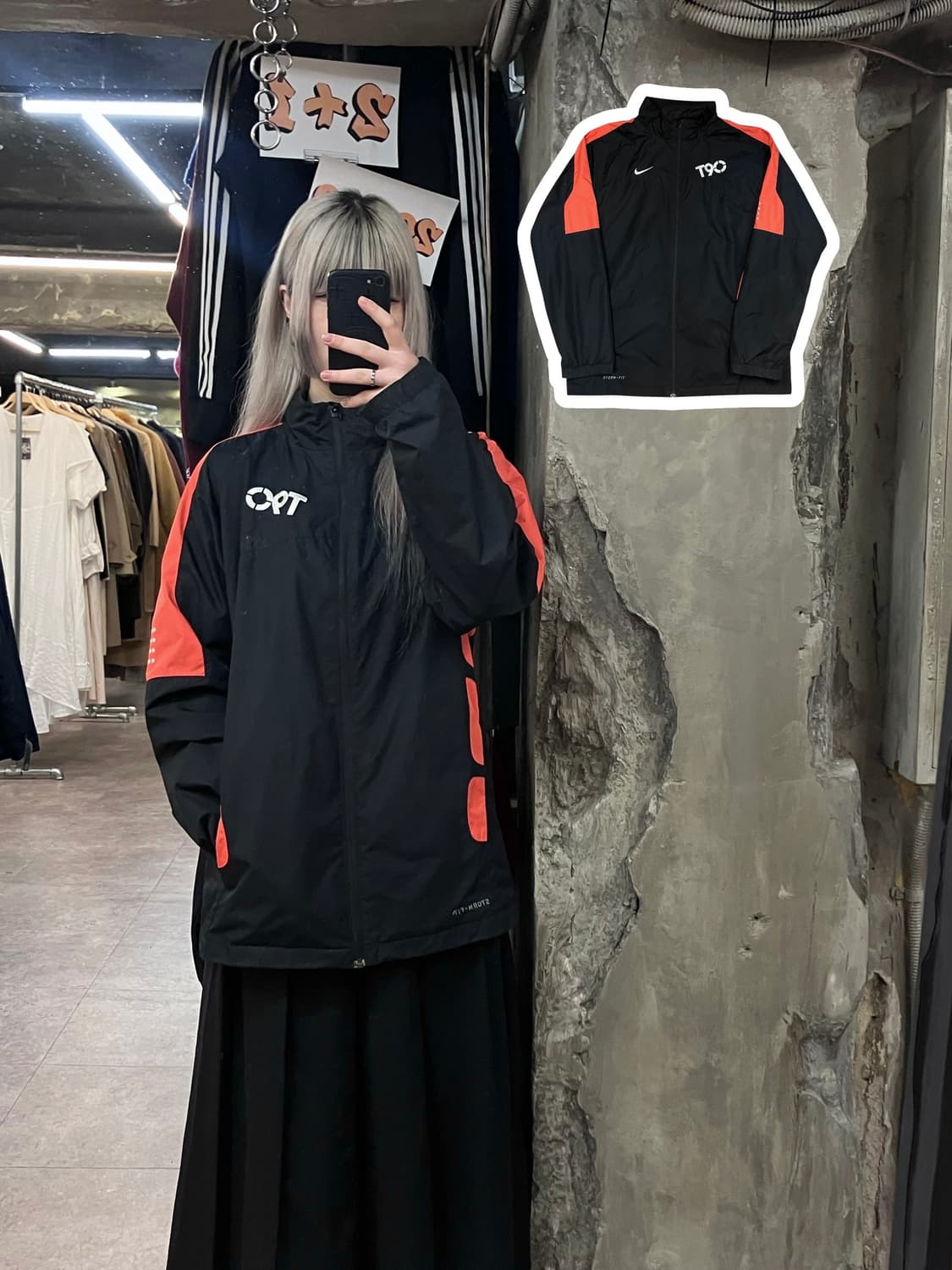 나이키 T90 바람막이 블랙 L  #csz3696 상품이미지1