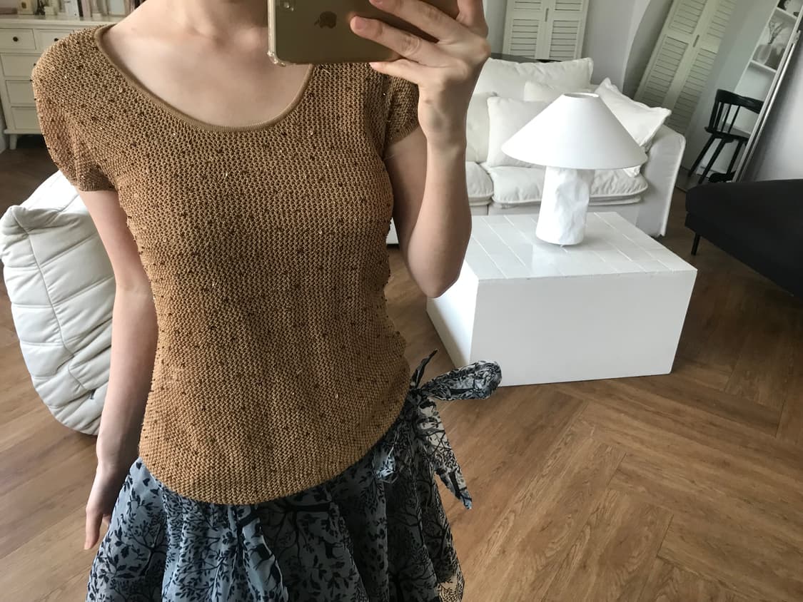 vintage beige knit 상품이미지5