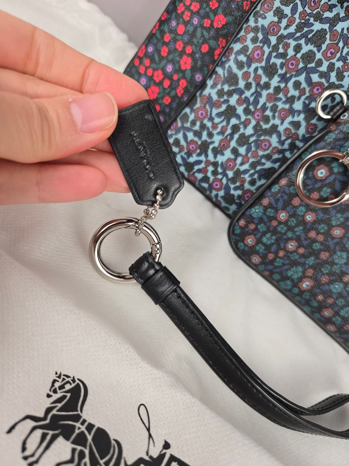 COACH 코치 트리오 파우치 플라워 트리플 잔꽃 클러치 세트 상품이미지6