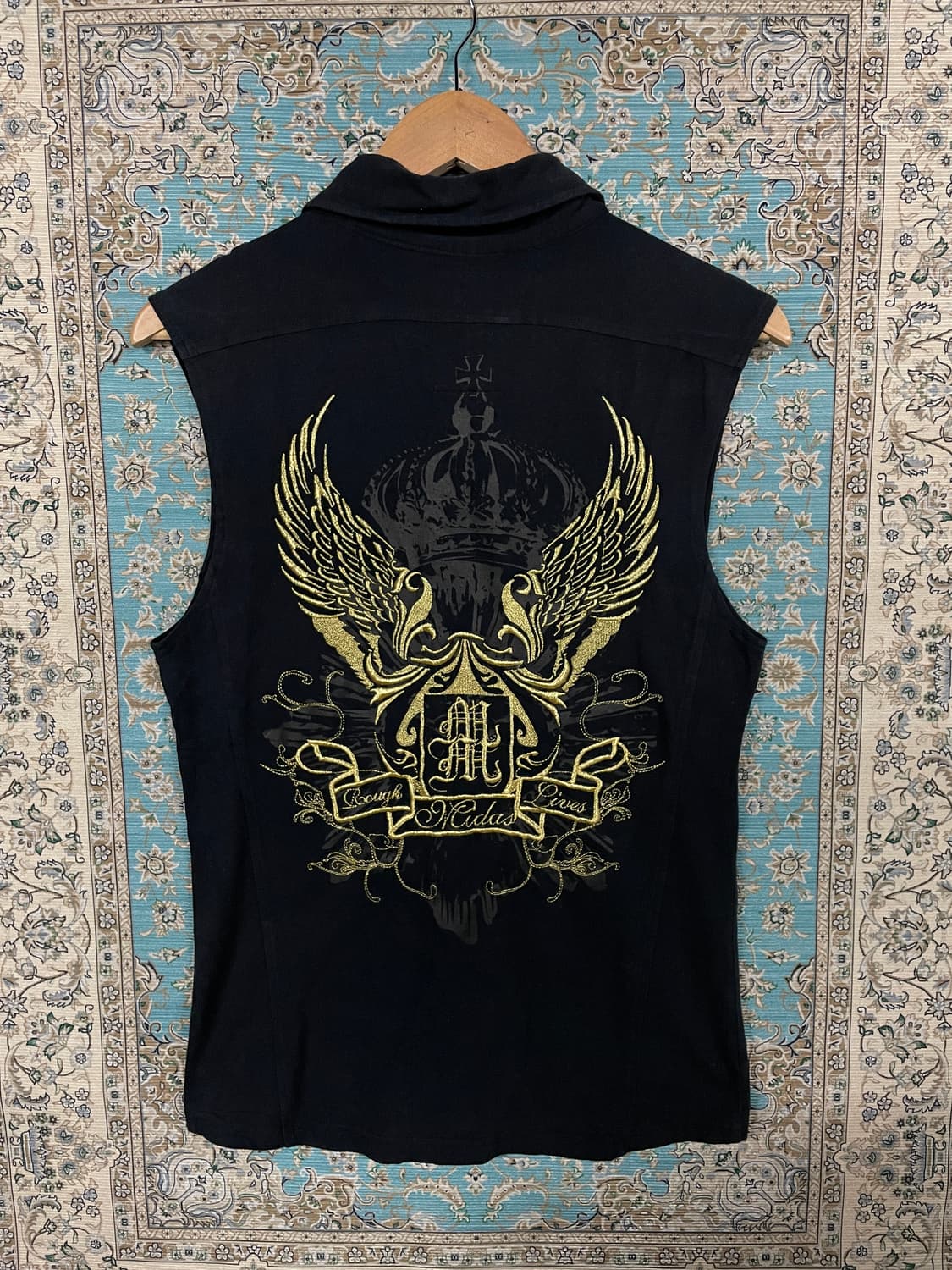 JPN Y2K 고딕 슬리브리스 셔츠1683 상품이미지3