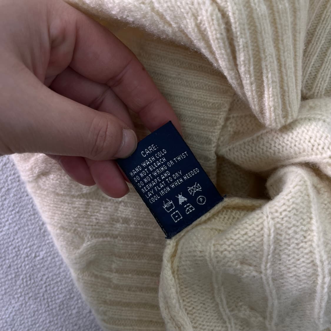 W 90 폴로랄프로렌 램스울 꽈배기 니트 상품이미지8