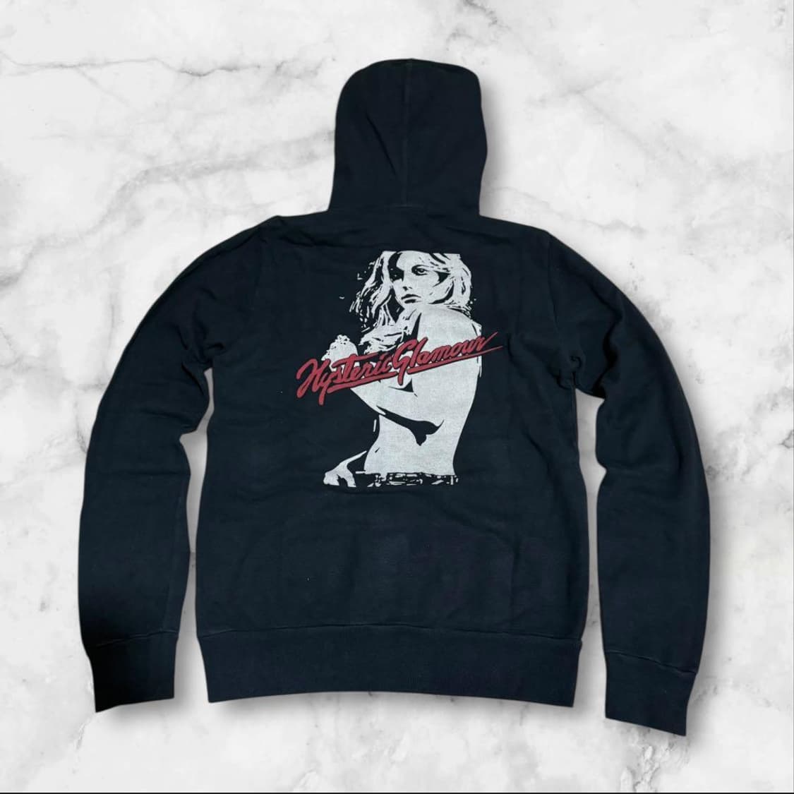 히스테릭 글래머 히스 걸 백 프린트 후드 집업 상품이미지1