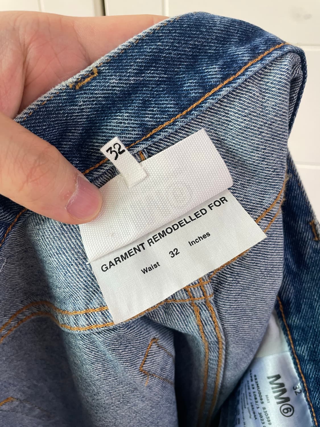 [32] MM6 메종 마르지엘라 데님 버뮤다 쇼츠 새제품 상품이미지9