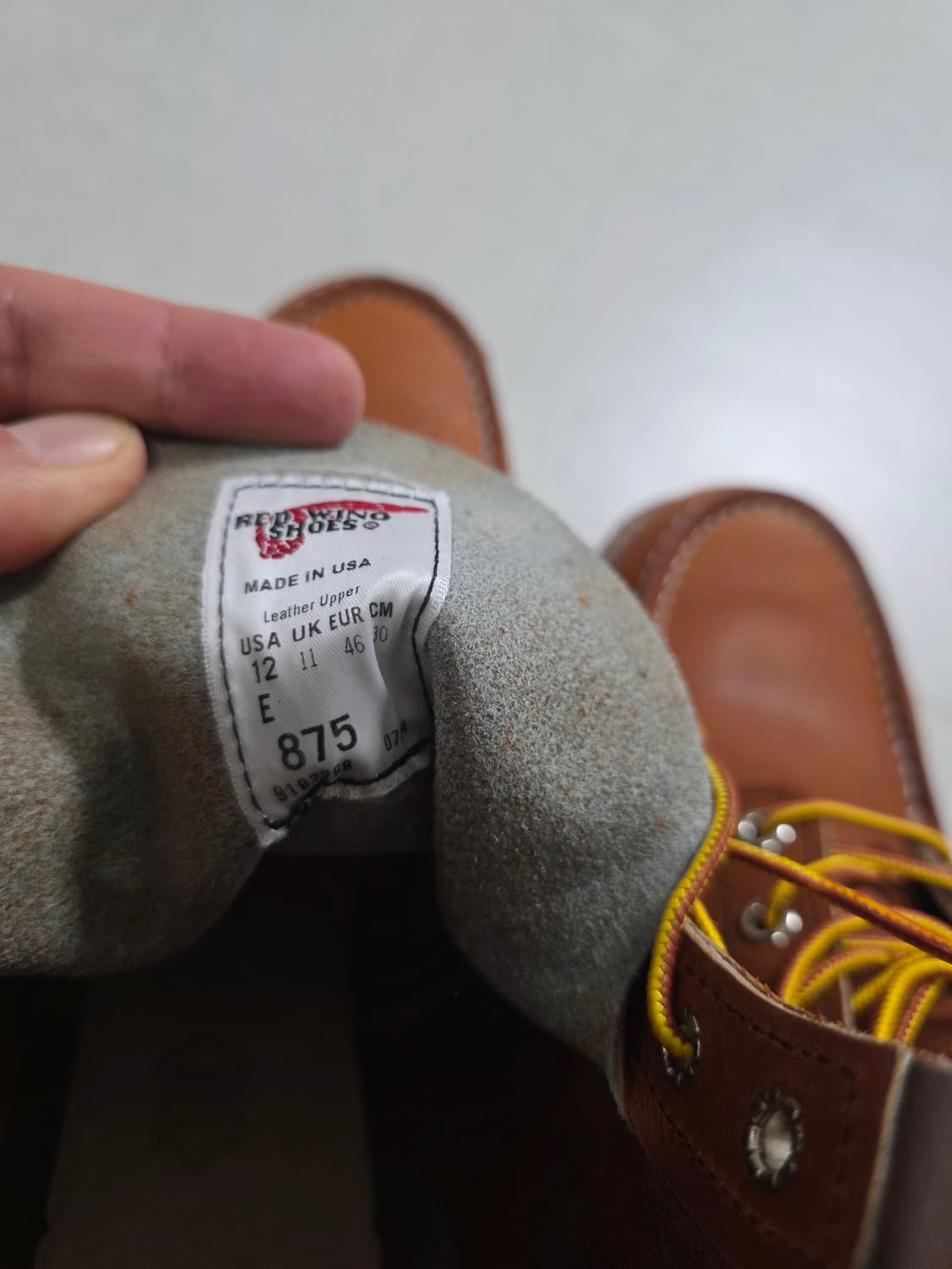 레드윙 목토 875 US 12E 300사이즈 팝니다 상품이미지5