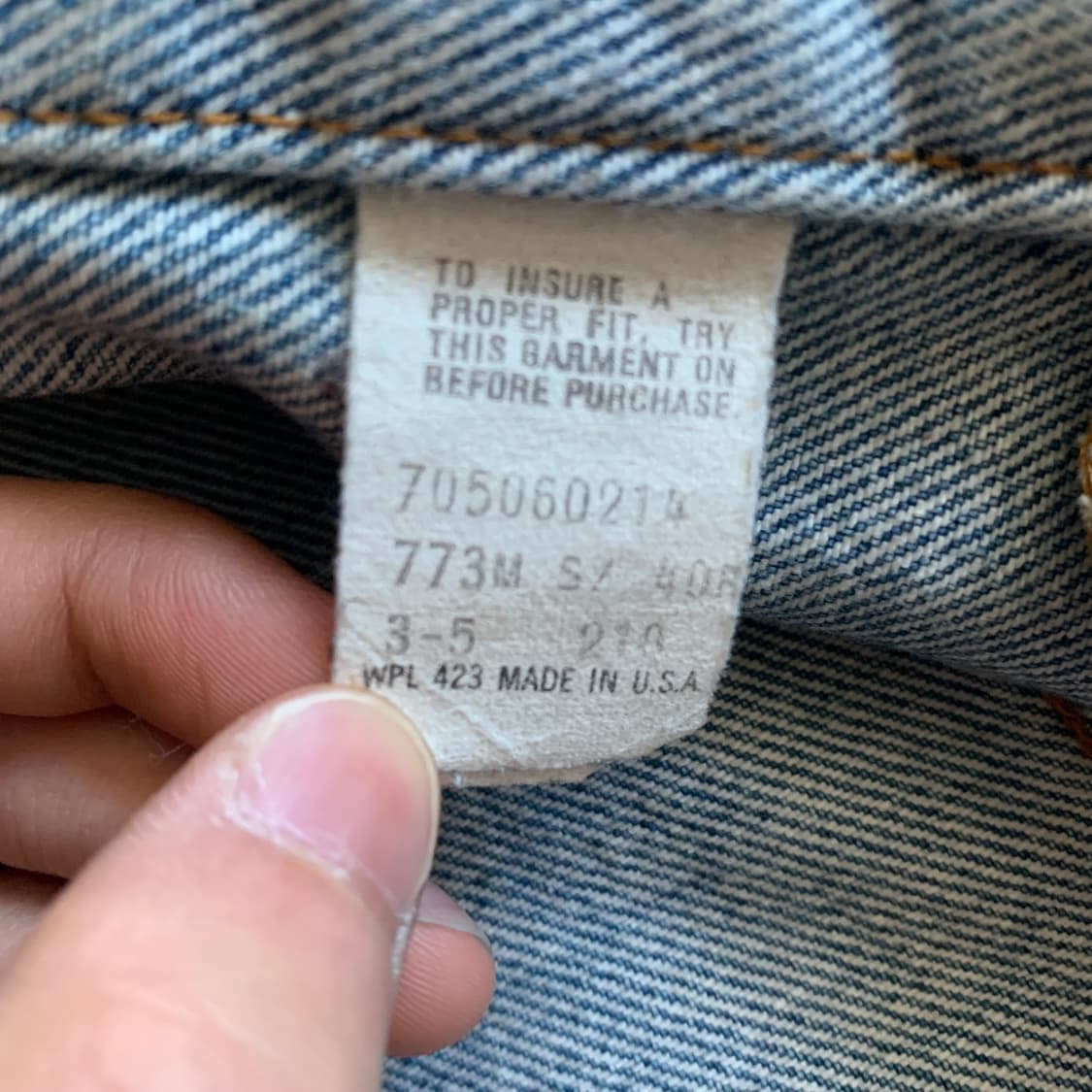 80s 리바이스 빈티지 데님 트러커 자켓 상품이미지6