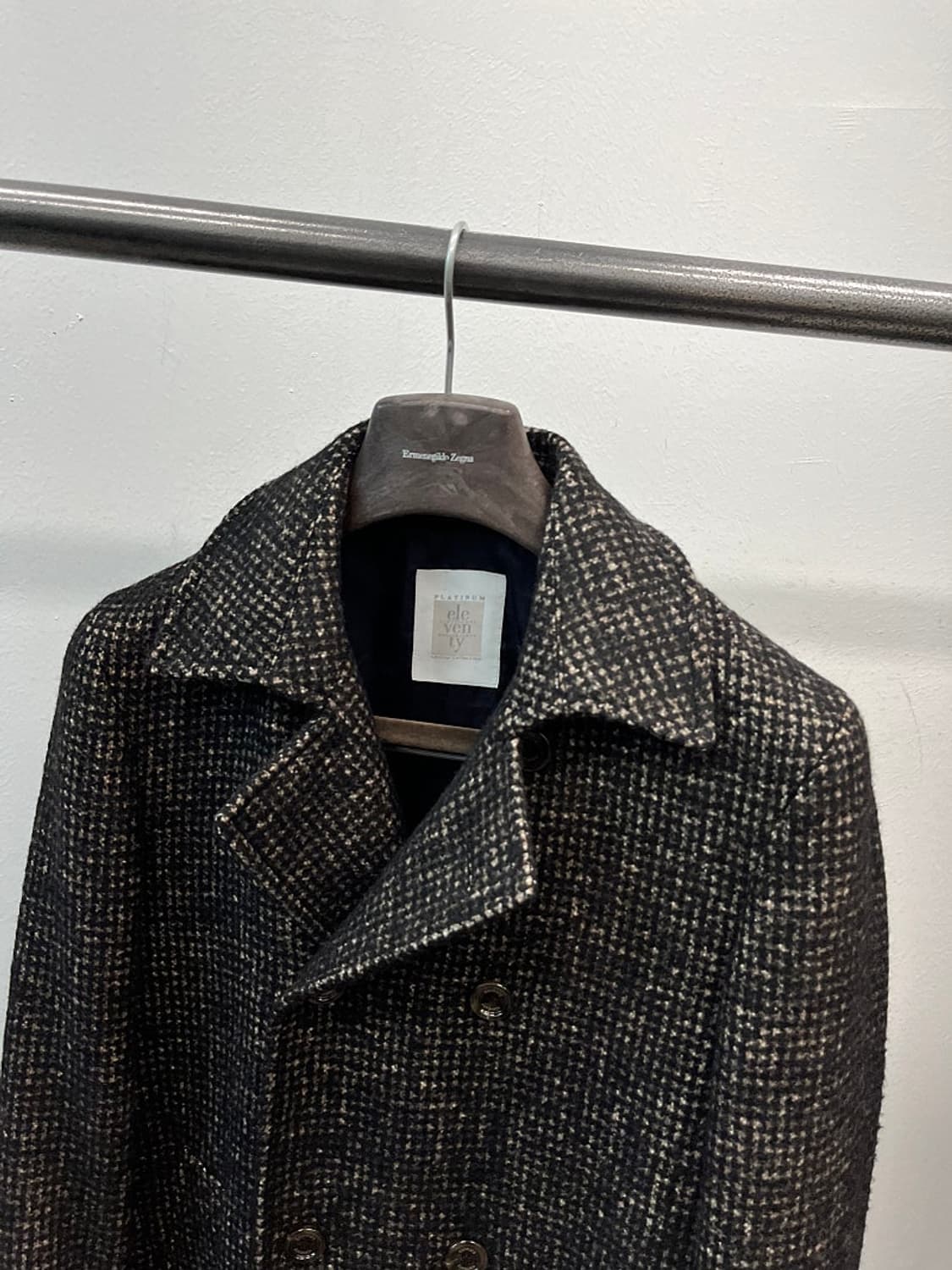 95) 일레븐티 알파카 트위드 더블코트  상품이미지2