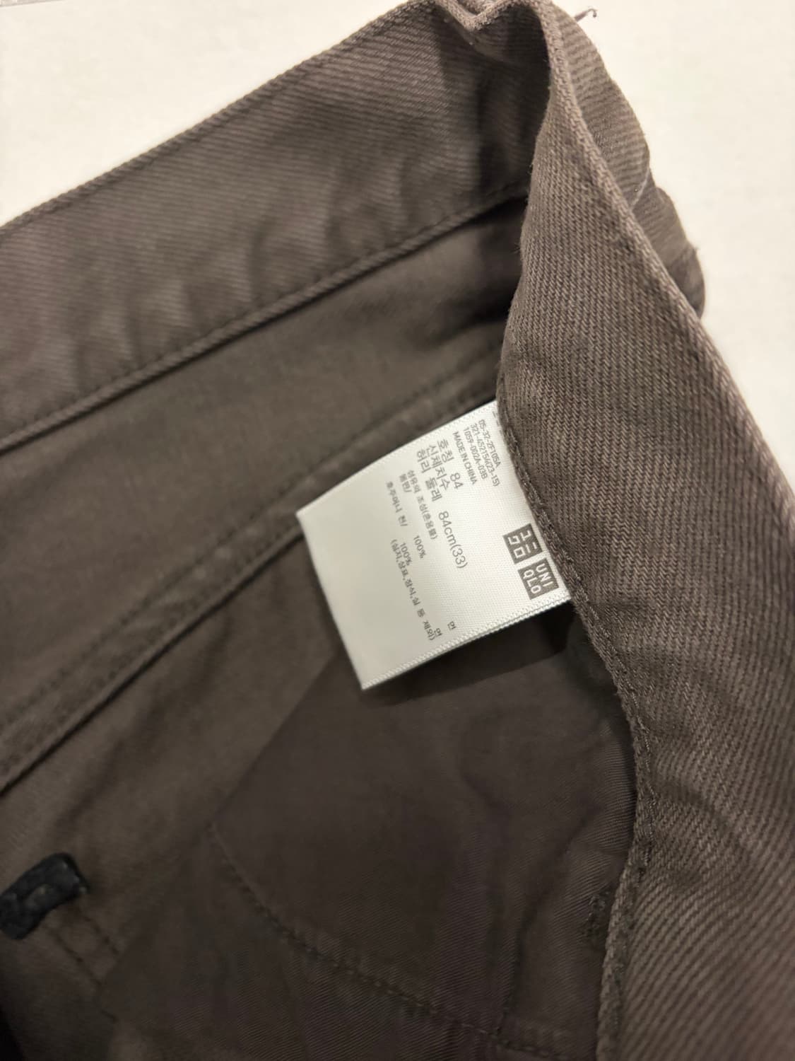 유니클로 브라운 팬츠 상품이미지3