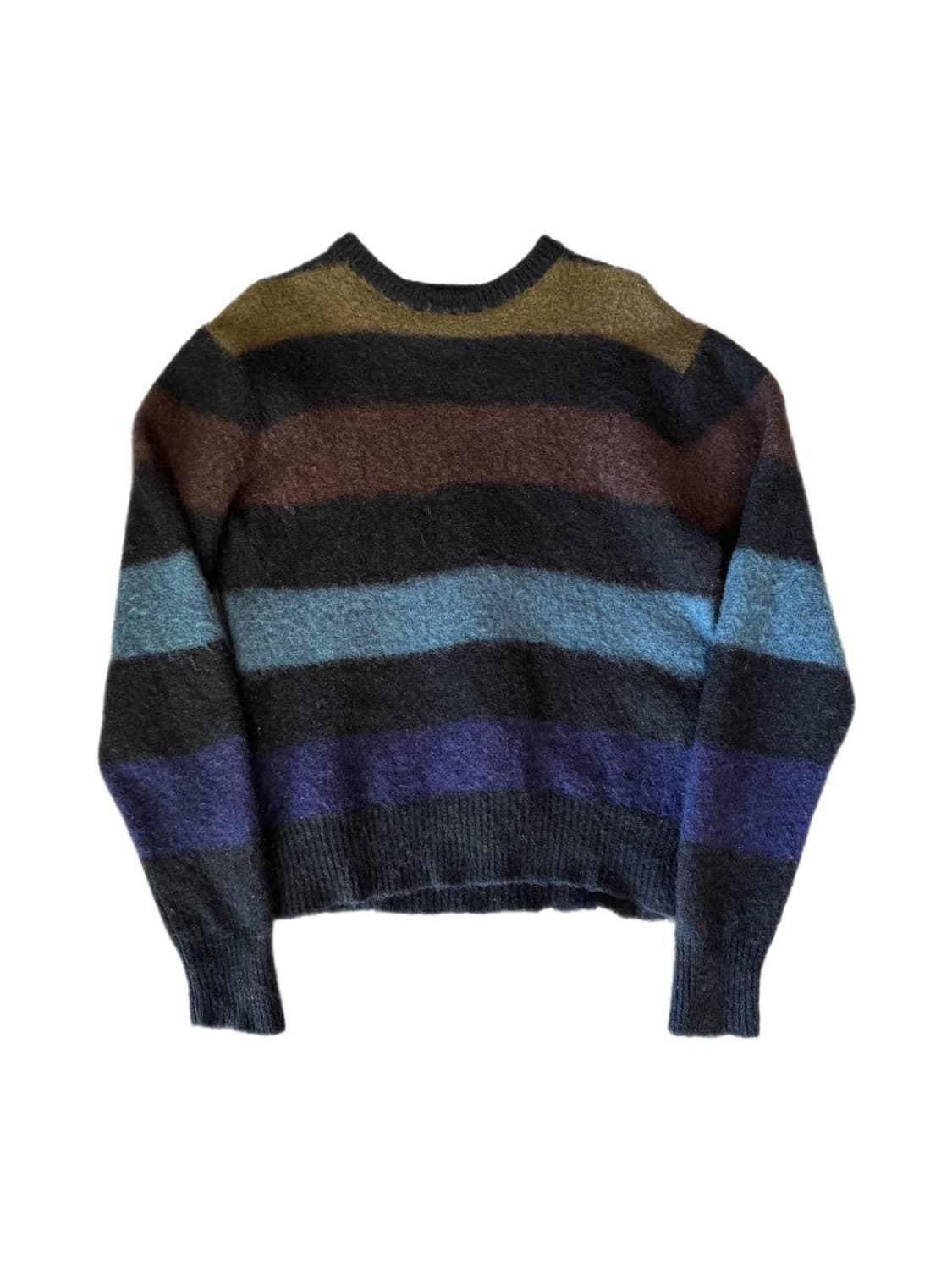 00s Stussy striped wool sweater 상품이미지1