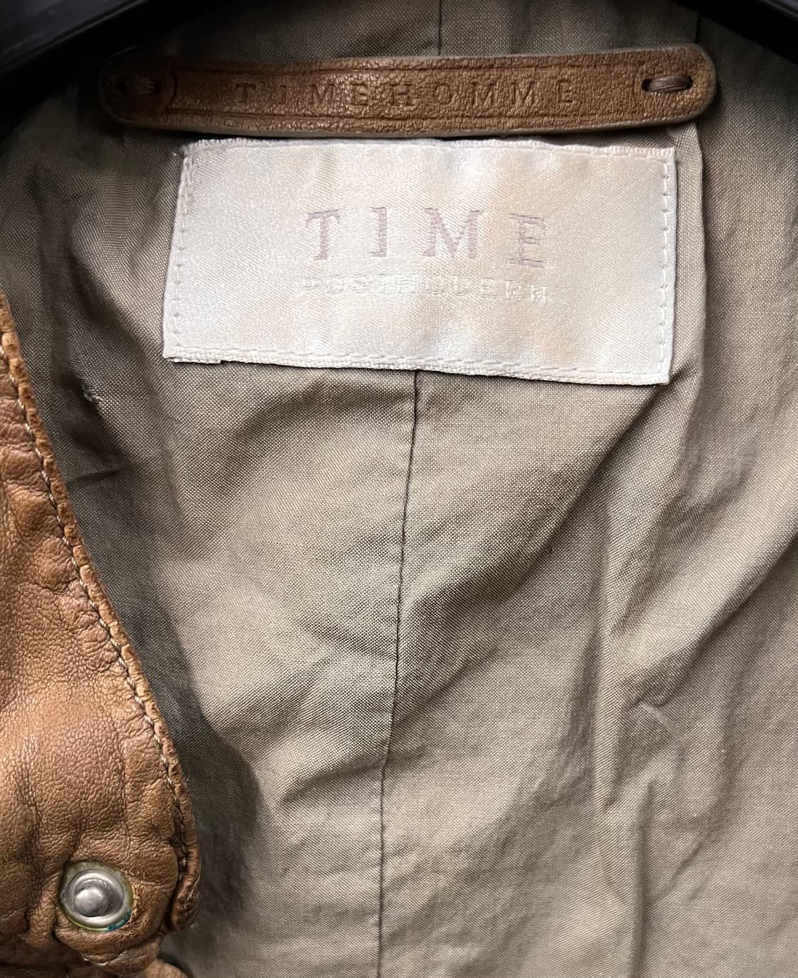 타임 TIME 양가죽 자켓 L 상품이미지4