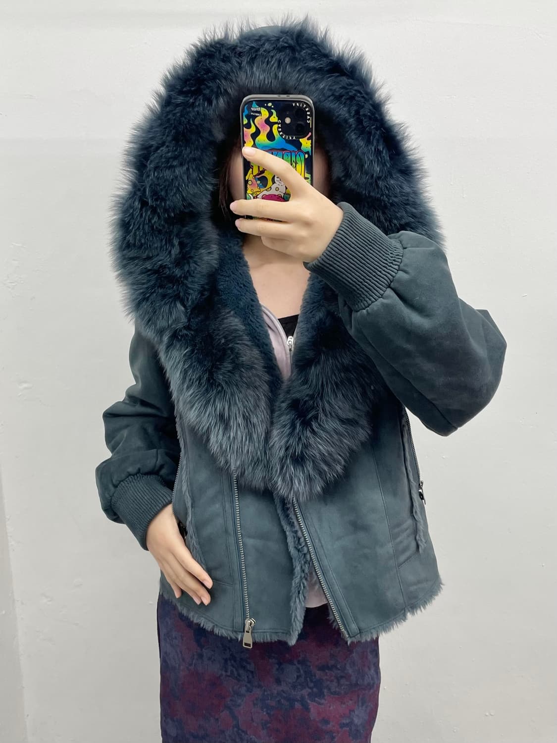 에고이스트 블루 후드 자켓 상품이미지1