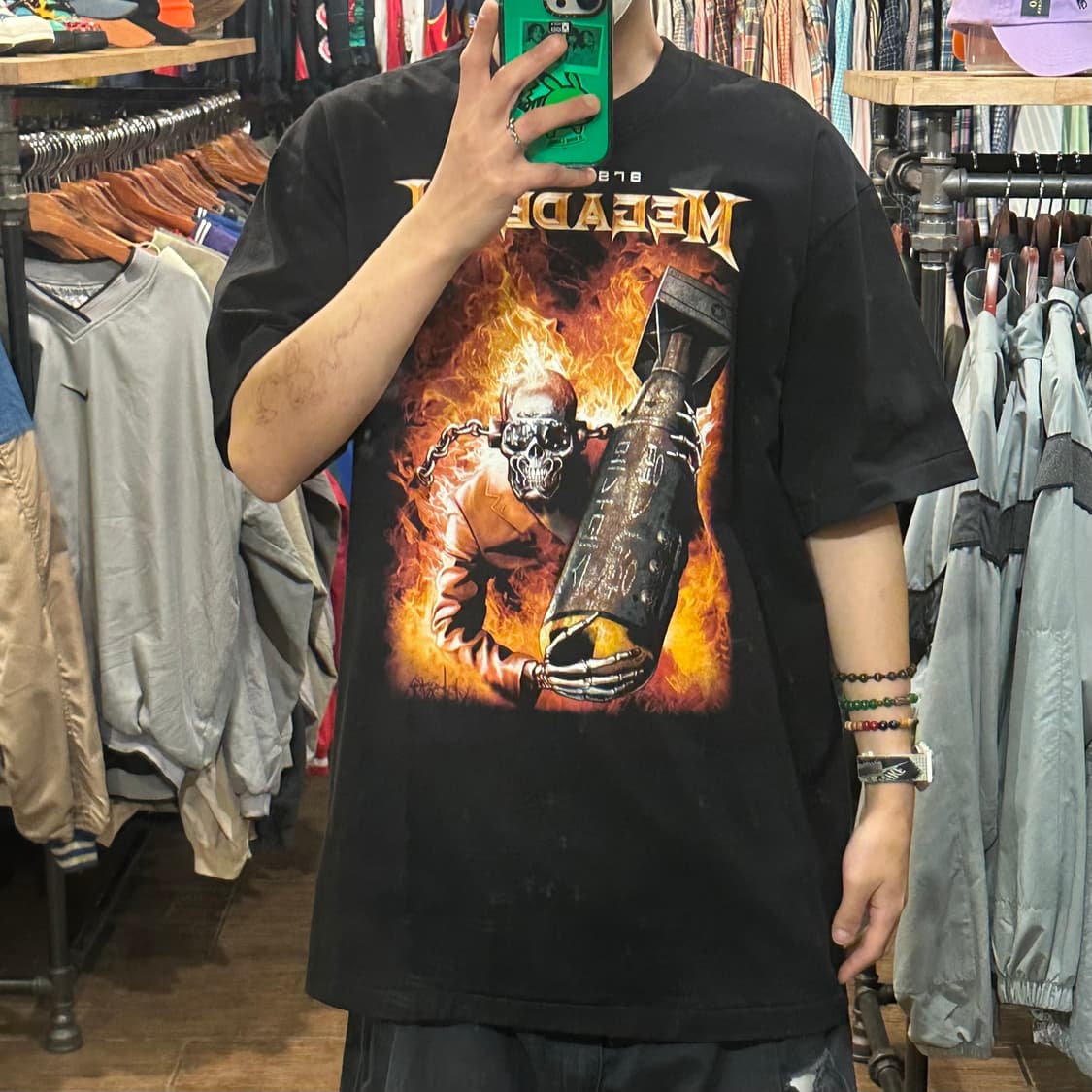 [HI] 빈티지 락 반팔티 블랙 상품이미지2