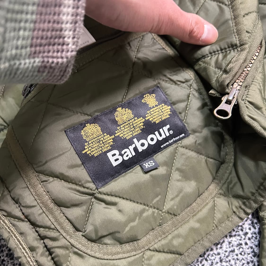바버(Barbour) 스웨이드 패치 퀄팅 자켓 상품이미지6