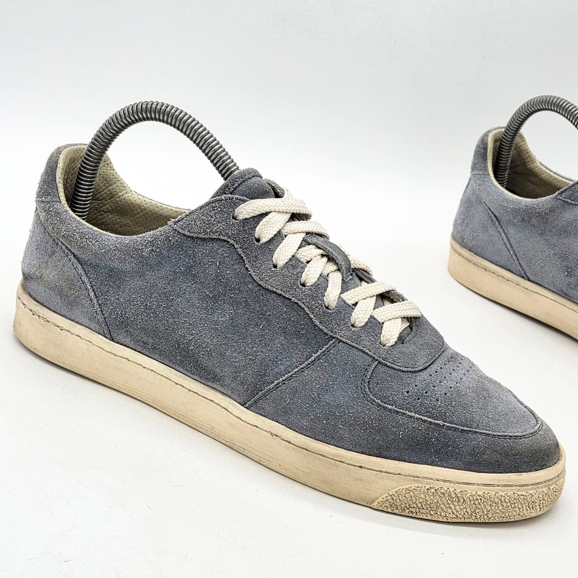 브루넬로 쿠치넬리 스웨이드 로우탑 스니커즈 블루 (40) 상품이미지5