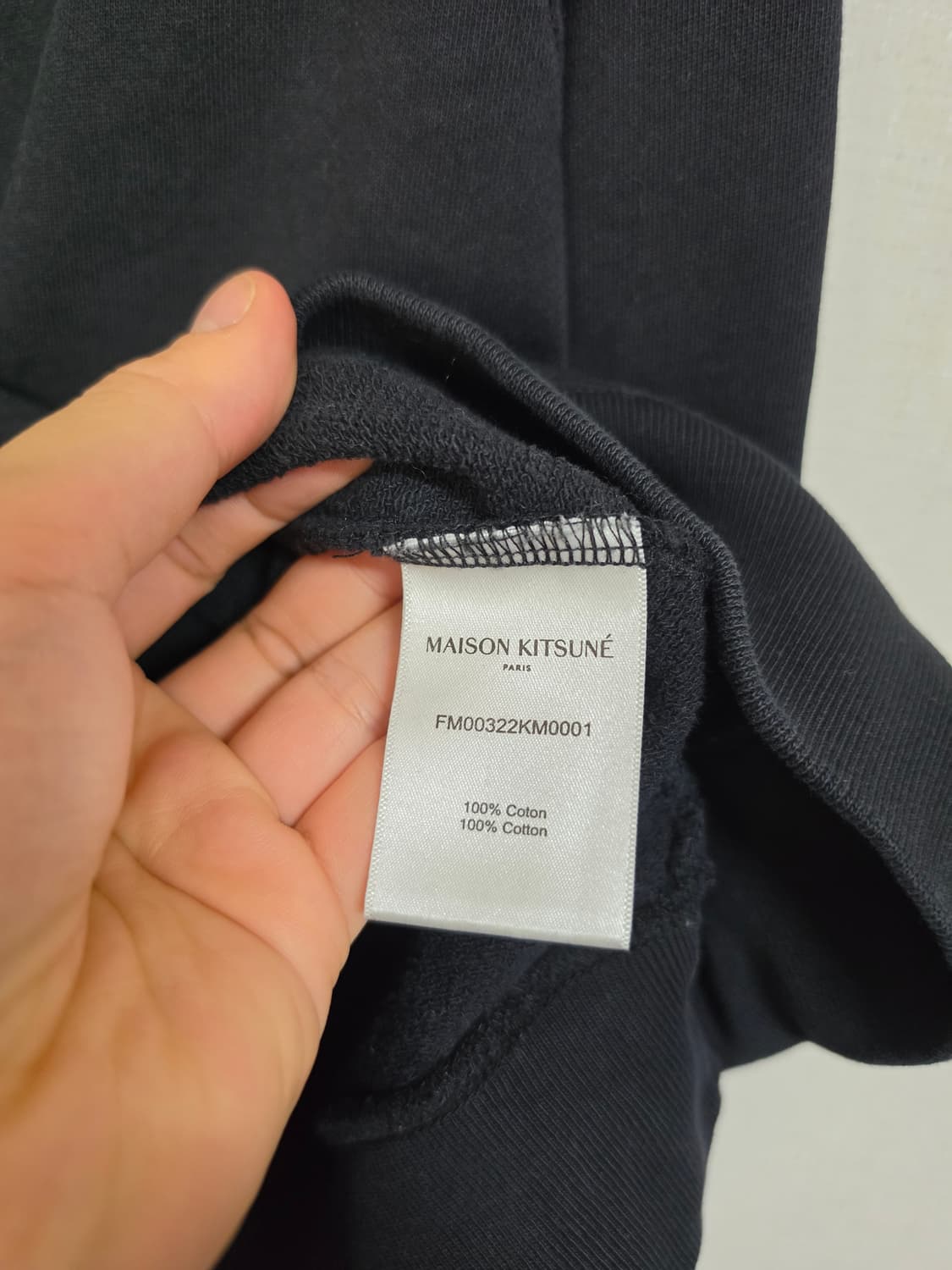 메종키츠네 트리컬러 폭스 맨투맨 XS 상품이미지4