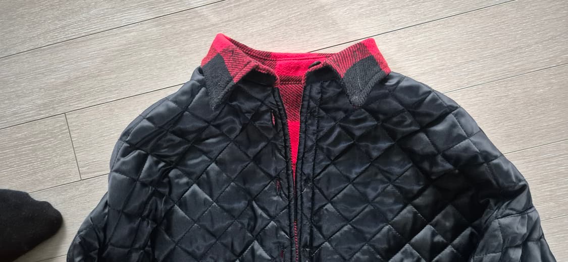 R13 체크 퀼팅코트  상품이미지7