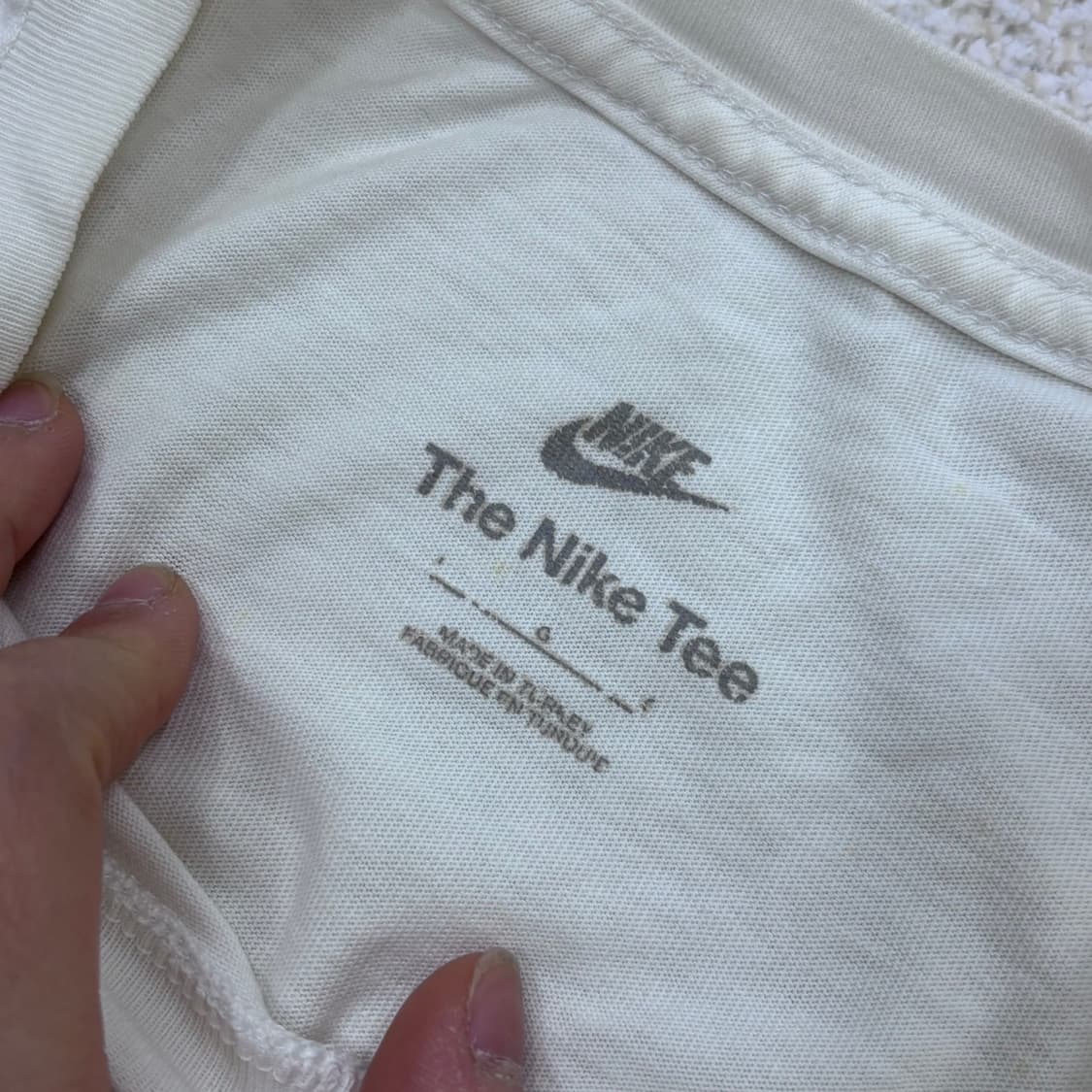 100 나이키 플라워 프린팅 반팔 티셔츠 0317E 상품이미지3