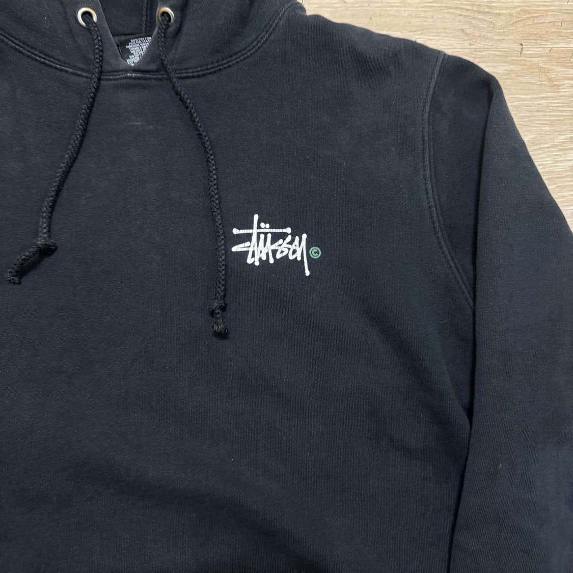 스투시 베이직로고 백프린팅 후드티 상품이미지4