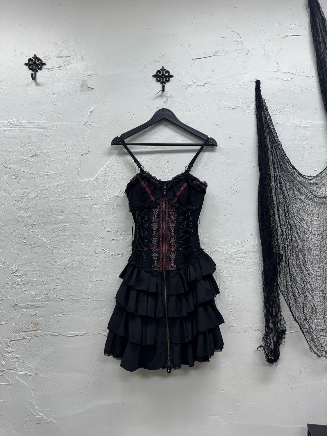 Ozz croce gothic lace up corset ops 상품이미지2